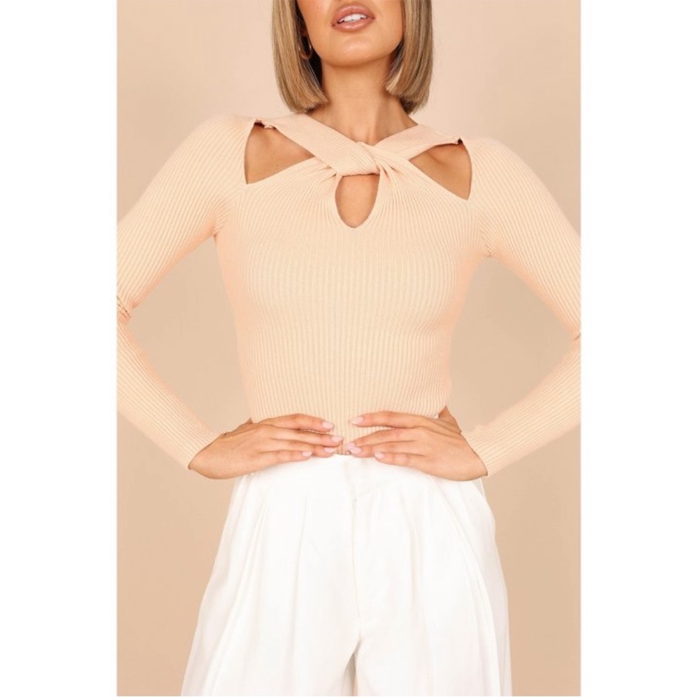 Petal & Pup CAROLINE KNITTED TOP - PEACH      Small/Medium